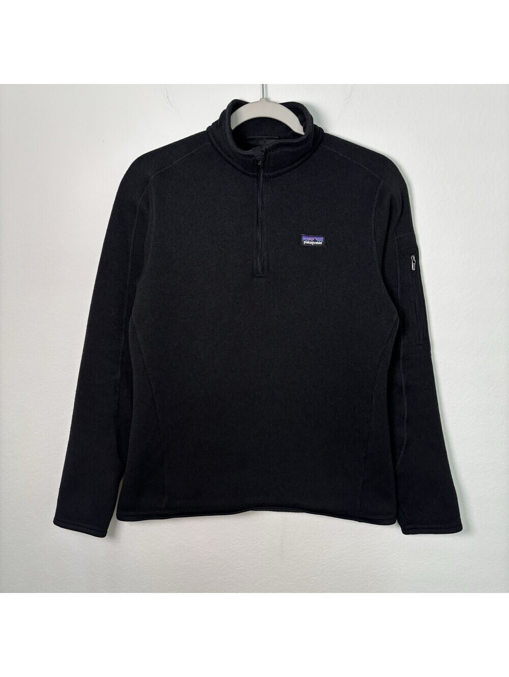 Patagonia Better Sweater 1/4 Zip Fleece Jacket Black  Womens Medium Hiking Gorp
